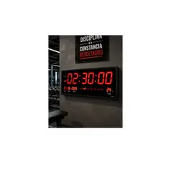 GENERICO - Reloj Digital De Pared Grande 60x26 Para Negocios Gym clínicas universidades oficinas en general