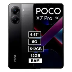 XIAOMI - Celular Xiaomi Poco X7 Pro 5G 12GB 512GB  Negro