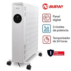 MIRAY - Estufa Termo Radiador TRM-1105D 11 Celdas