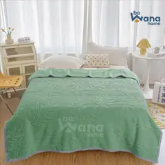CASATEX - Mantas Lana con Carnero Sherpa  2 Plazas Green