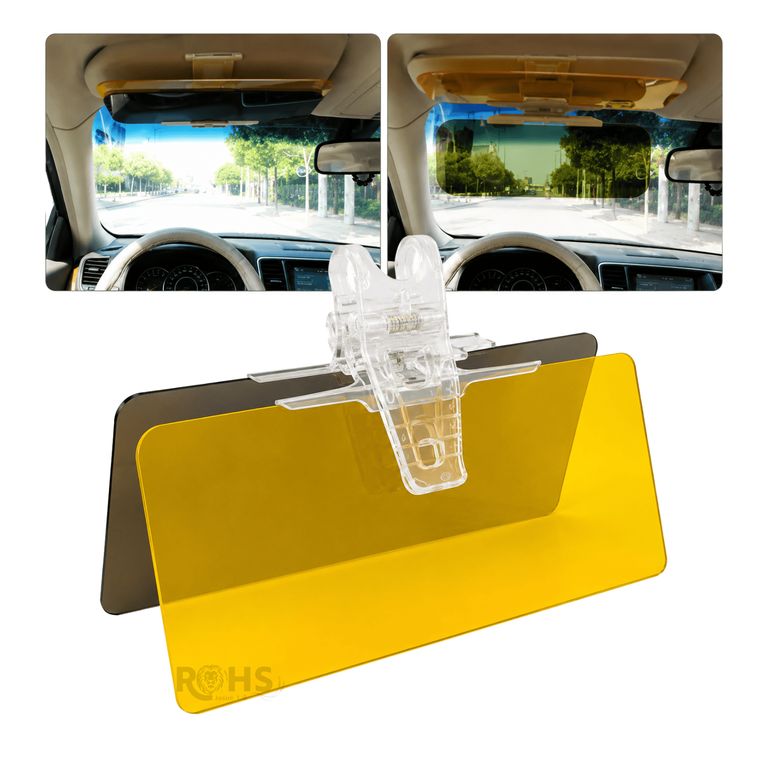 Visor Antirreflejo HD Para Auto Día Y Noche Con Clip Ajustable