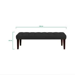 MUEBLES MACRUMO - Banqueta Verona 2 Plz Negro