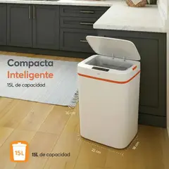 OEM - Basurero Inteligente Con Sensor  Abre Y Cierra Automático 15L