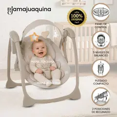 Baby - Mecedora Eléctrica para Bebés «KRIS-IS» Colección Limitada Beige