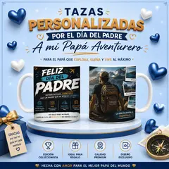 GENERICO - TAZA POR EL DIA DEL PADRE , REGALO PERSONALIZADO PARA HOMBRE