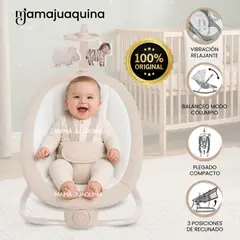 Baby - Mecedora Eléctrica para Bebés «BRINA» Colección Especial Beige