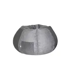 PUFF LIMA - Puff Burbuja Gigante Gris tela Pufflima