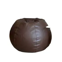 PUFF LIMA - Puff Burbuja Grande ultracuero Marron Pufflima