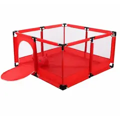 GENERICO - Corral Jaula Infantil 126x126 cm Iron PP Moderna Amplia Seguridad Juegos Bebes Hogar AJ351907