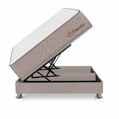 FORLI - Cama Box Espacio Pistones Paladio Queen Beige