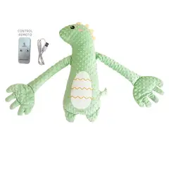GENERICO - PELUCHE DINO ELÉCTRICO FUNCIÓN PALMADITAS Y ABRAZOS CALMANTE PARA BEBÉS