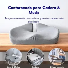 HANMA - Cojin De Asiento Ortopedico Hanma  Extra Foam + Funda Algodon