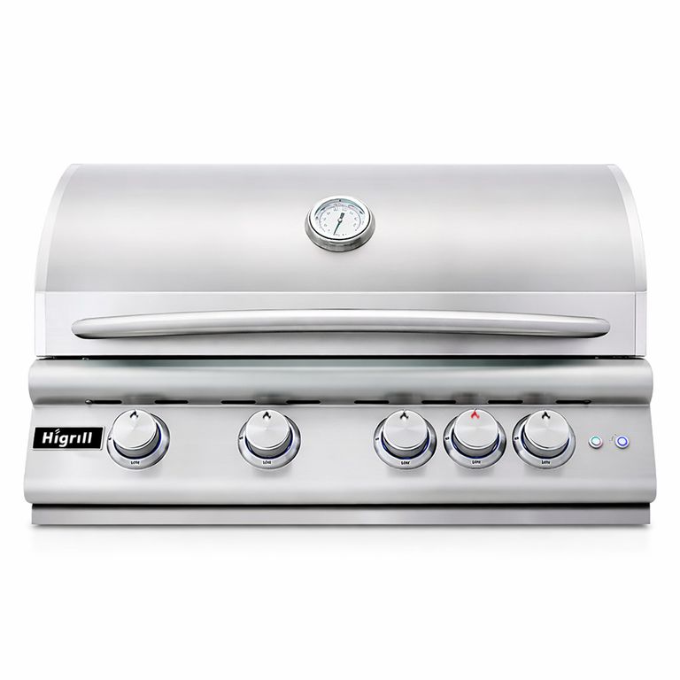 Parrilla A Gas de 5 Quemadores con Rostizador Giratorio Modelo de Alta Gama: Pyrolux 401