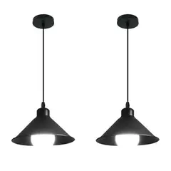 FRANZA - 2 lámparas colgantes de estilo industrial retro