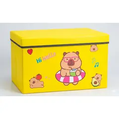 GENERICO - Caja Organizadora de Juguetes Grande para Niños  Diseño Capibara Amarillo
