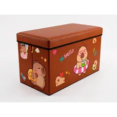 GENERICO - Caja Organizadora de Juguetes Grande para Niños  Diseño Capibara Marron