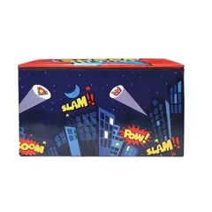 GENERICO - Caja Organizadora de Juguetes Grande para Niños  Diseño Azul Super Hero