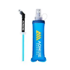 AONIJIE - Botella de Agua Blanda AONIJIE TPU Plegable con Bombilla 250ml