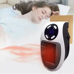 GENERICO - CALENTADOR ELECTRICO PORTATIL HEATER 500W CONTROL REMOTO DIA DEL PADRE NAVIDAD GENIEKA