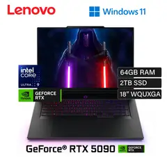 LENOVO - Laptop Lenovo LEGION 9 18IAX10 Intel Core Ultra 9-275HX 64GB RAM 2TB SSD RTX 5090 24GB 18″ W11 PRO