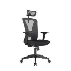 ALTHEA CONFORT - Silla Ergonómica Versalles Presidente Brazos 3D Nylon Negro Althea Confort