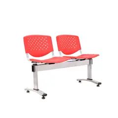 ALTHEA CONFORT - Banqueta De Espera Prisma Pro Rojo 2 Asientos Eg Althea Confort
