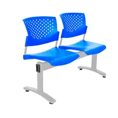 OFIDEAS - Banqueta De Espera Butterfly Ve Azul 2 Asientos Eg Ofideas