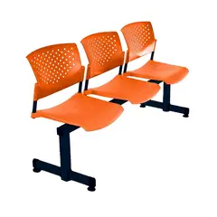 ALTHEA CONFORT - Banqueta De Espera Butterfly Ve Naranja 3 Asientos En Althea Confort