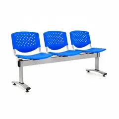 ALTHEA CONFORT - Banqueta De Espera Prisma Pro Azul 3 Asientos Eg Althea Confort