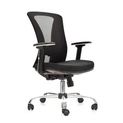 ALTHEA CONFORT - Silla Ergonómica Versalles Gerente Brazos 1D Cromado Negro Althea Confort