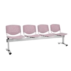 ALTHEA CONFORT - Banqueta De Espera Prisma Pro Gris 4 Asientos Eg Althea Confort