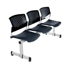 ALTHEA CONFORT - Banqueta De Espera Butterfly Ve Negro 3 Asientos Eg Althea Confort