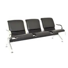 ALTHEA CONFORT - Tandem Aeropuerto Full Tapiz Negro 3 Asientos Althea Confort