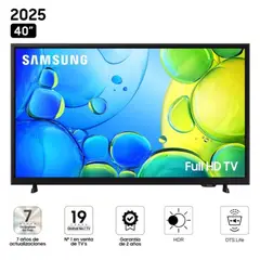 SAMSUNG - Televisor Samsung 40" FHD Smart TV UN40F6000F - 2025