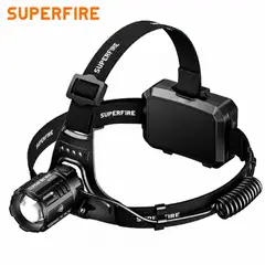 SUPER - Linterna Frontal Superfire Hy02 Sensor De Movimiento