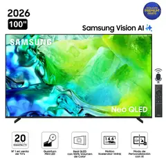 SAMSUNG - Televisor Samsung 100" Neo QLED 100QN80H Visión AI Smart TV - Nuevo 2026