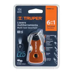 Truper - LLAVERO MULTIHERRAMIENTAS  6 EN1 CON LED TRUPER