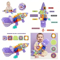 GENERICO - Cocodrilo de textura sensorial para bebe