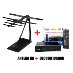 AIWA - Decodificador HD + Antena Largo Alcance Full HD 1080p