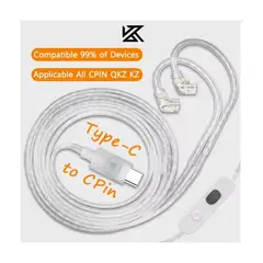 KZ - Cable USB-C De Audífonos In-Ear Kz Con Micrófono