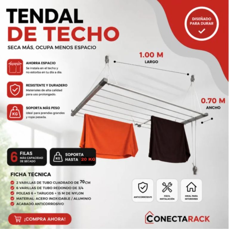 Tendal de 1m alta calidad model techo