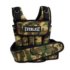 GENERICO - CHALECO CON PESO 20Kg REGULABLE PARA CALISTENIA CROSSFIT GYM - CAMUFLADO
