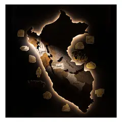 A ANUARIOS EXCLUSIVOS - MAPA PERU 3D RETROILUMINADO