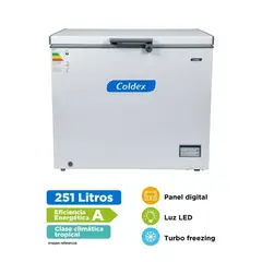 Coldex - CONGELADORA COLDEX 251L CH10PLUS BLANCO