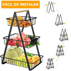 OEM - Estante Organizador Multifuncional De 3 Pisos Para Cocina Frutero 3Niveles