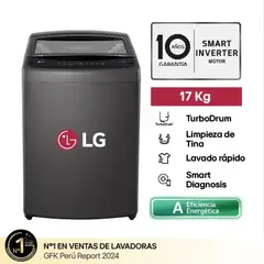 LG - Lavadora Automática LG WT17BVTB 17Kg Carga Superior Negro