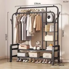OEM - Clóset Rack Organizador De Ropa Doble Metálico Soporta 58KG