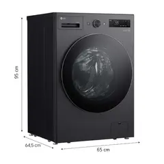 LG - Avaseca Automática LG WD15EBNTSPG 15Kg Lavado  8Kg Secado Carga Frontal Negro