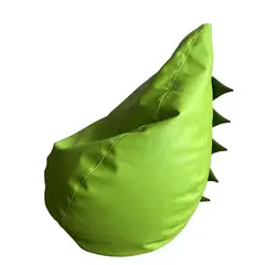 PUFF LIMA - Puff Dino Mediano Ultracuero Verde Pufflima