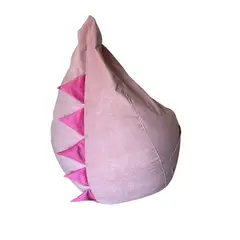 PUFF LIMA - Puff Dino mediano Tela Rosado Pufflima